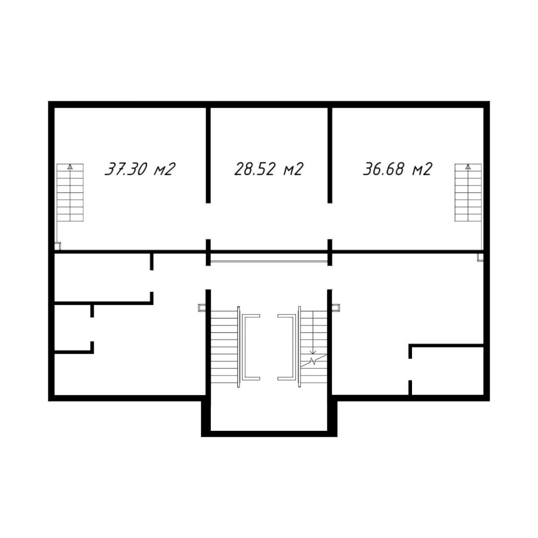 План помещения, 37.3 м² ⋅ план 4 | Жилой Комплекс Assalom Maxtumquli | Новостройки в Ташкенте | Domtut