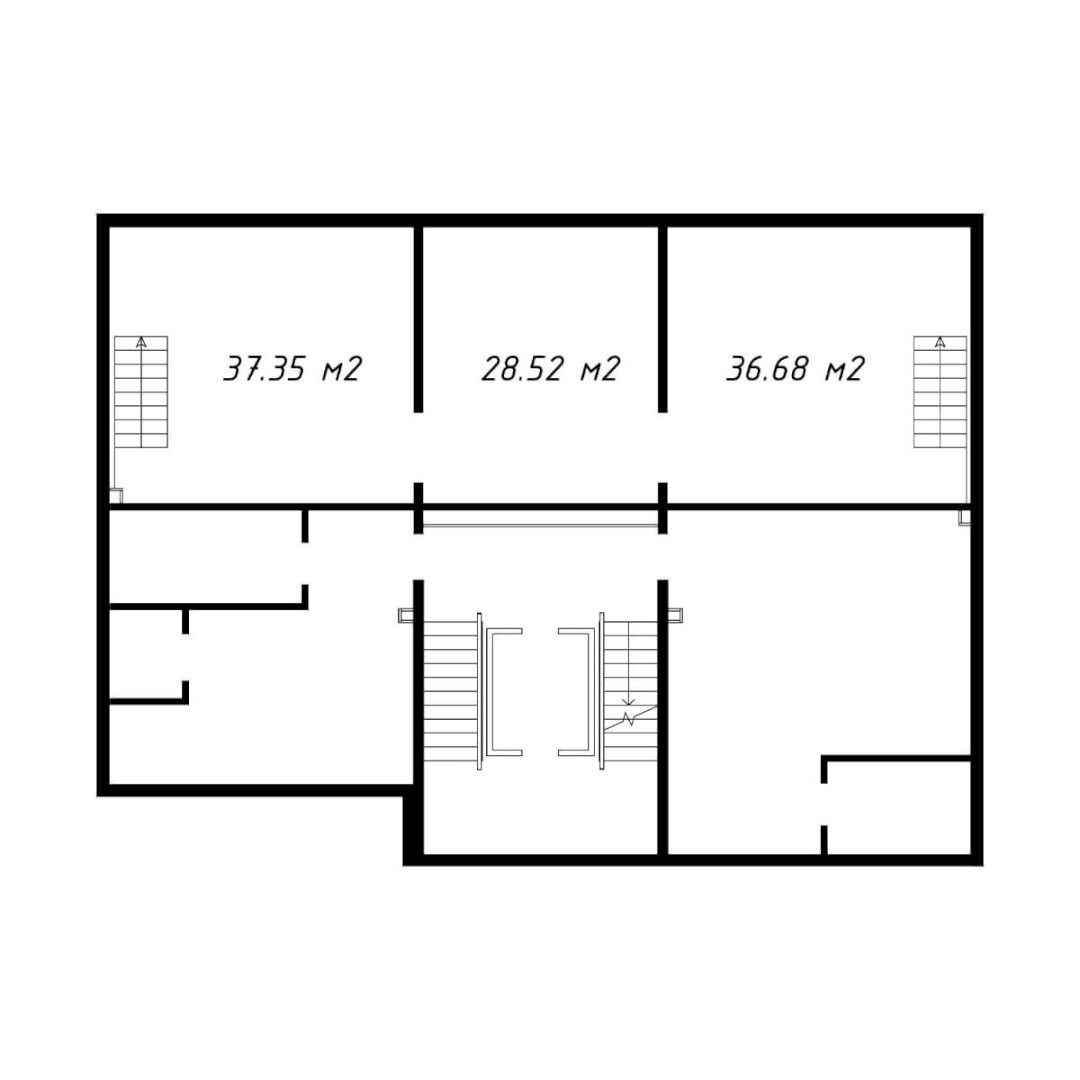 План помещения, 37.35 м² ⋅ план 8 | Жилой Комплекс Assalom Maxtumquli | Новостройки в Ташкенте | Domtut